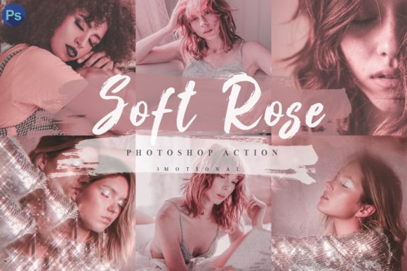 Download 14 Soft Rose Photoshop Actions - Photo Collection