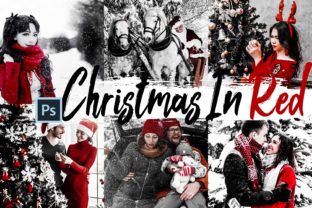 Download 05 Christmas in Red Photoshop Actions - Photo Collection