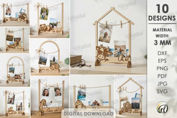 Download Photo Holders Frames Bundle Lasercut - Photo Collection