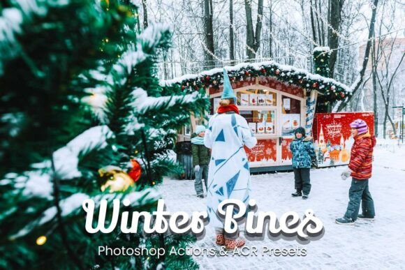 Download 30 Winter Pines Photoshop Bundle - Photo Collection