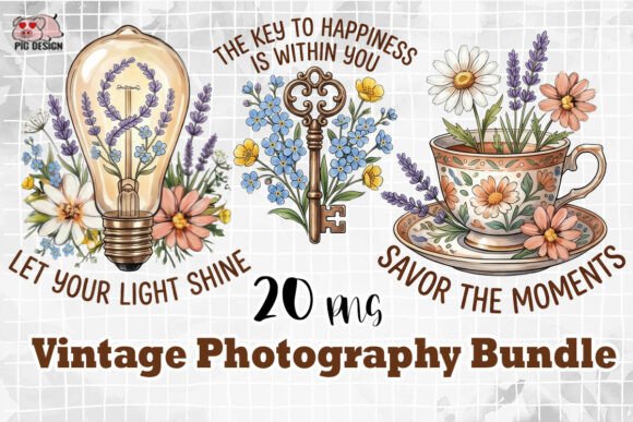 Download Vintage Photography Quotes Bundle PNG - Photo Collection