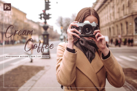 Download 7 Cream Coffee Photoshop Action, - Photo Collection
