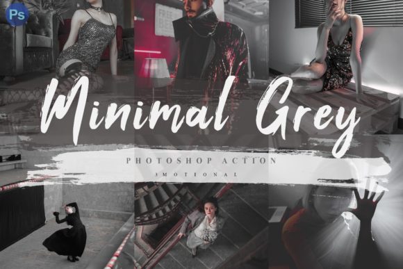 Download 7 Minimal Grey Photoshop Actions ACR LUT - Photo Collection