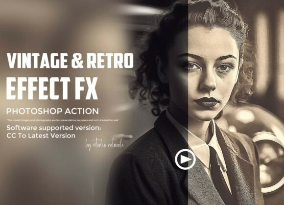 Download Vintage &amp; Retro Effect FX Photoshop Acti - Photo Collection
