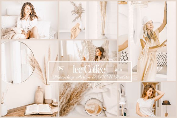 Download 12 Ice Coffee Photoshop Actions and ACR - Photo Collection