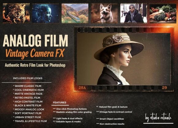 Download Analog Film Vintage Camera FX Photoshop - Photo Collection